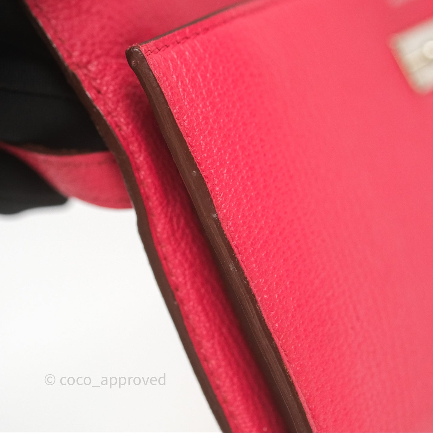 Hermès Kelly Wallet Pink Chevre Mysore Palladium Hardware