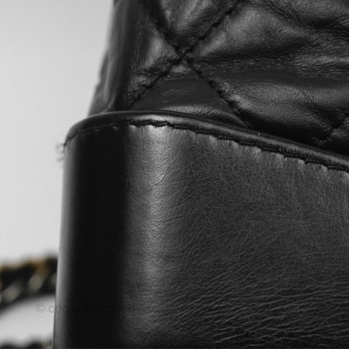 Chanel Medium Gabrielle Backpack Black Aged Calfskin