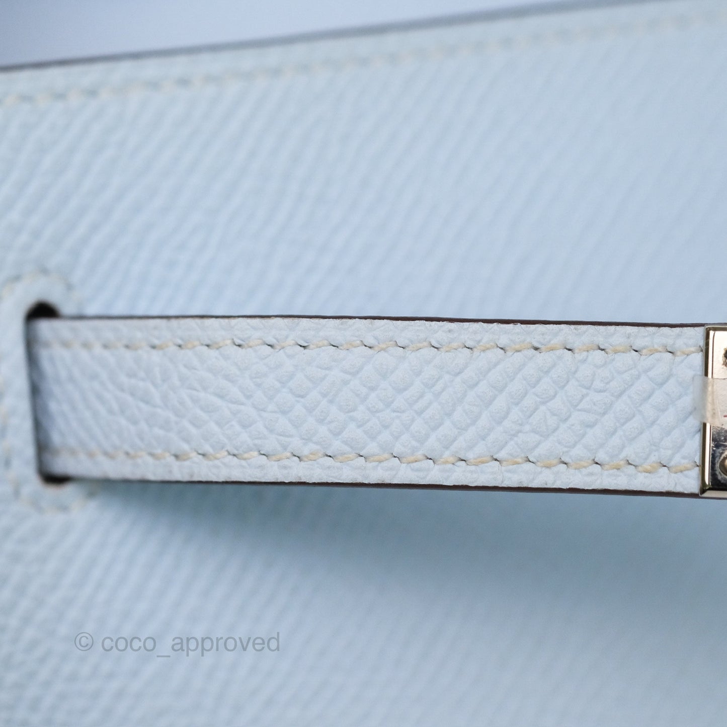 Hermès Kelly To Go Wallet Bleu Brume T0 Epsom Palladium Hardware