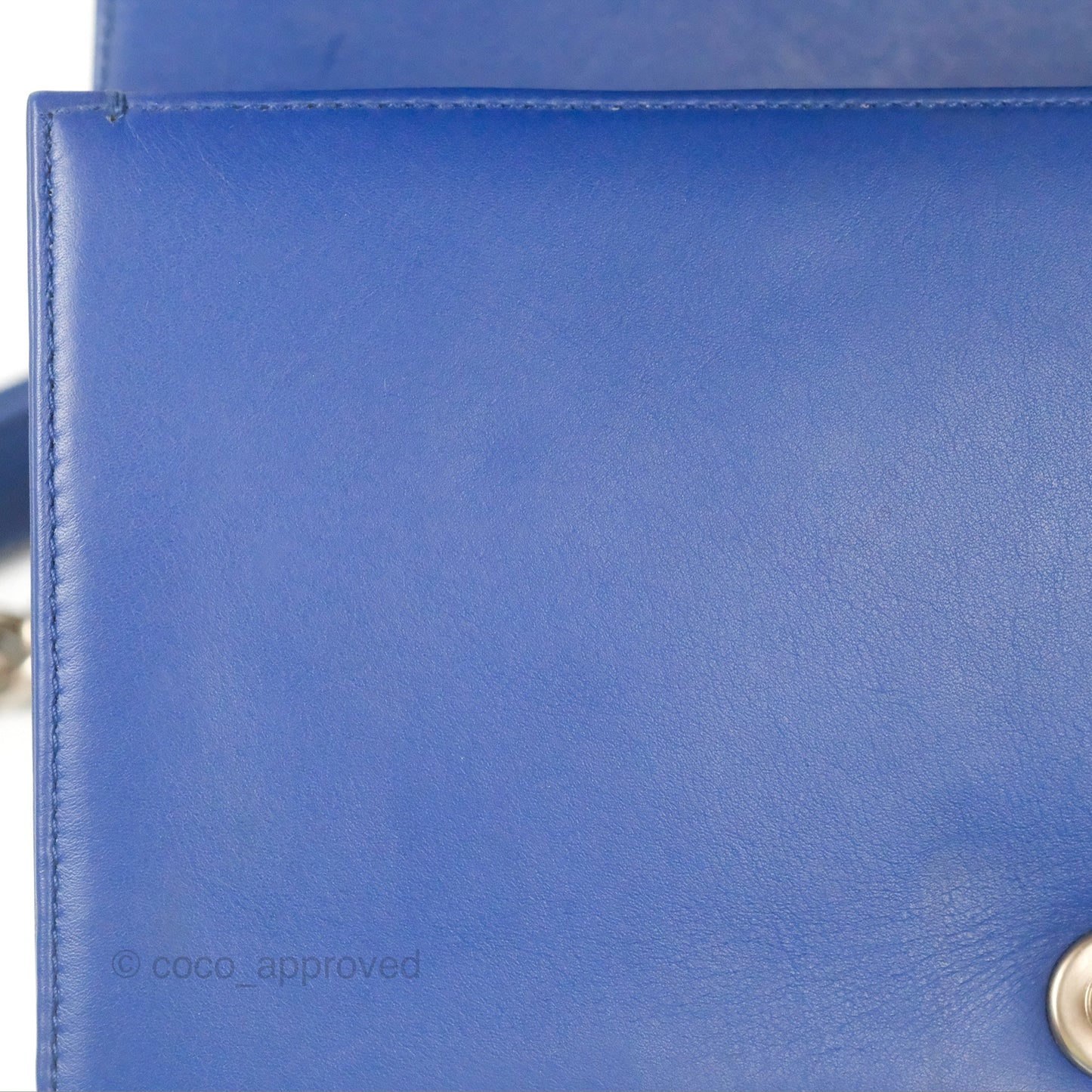 Chanel Medium Boy Blue Python Matte Silver Hardware