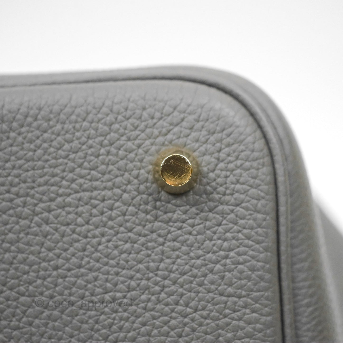 Hermès Picotin 22 Graphite Taurillon Maurice Gold Hardware