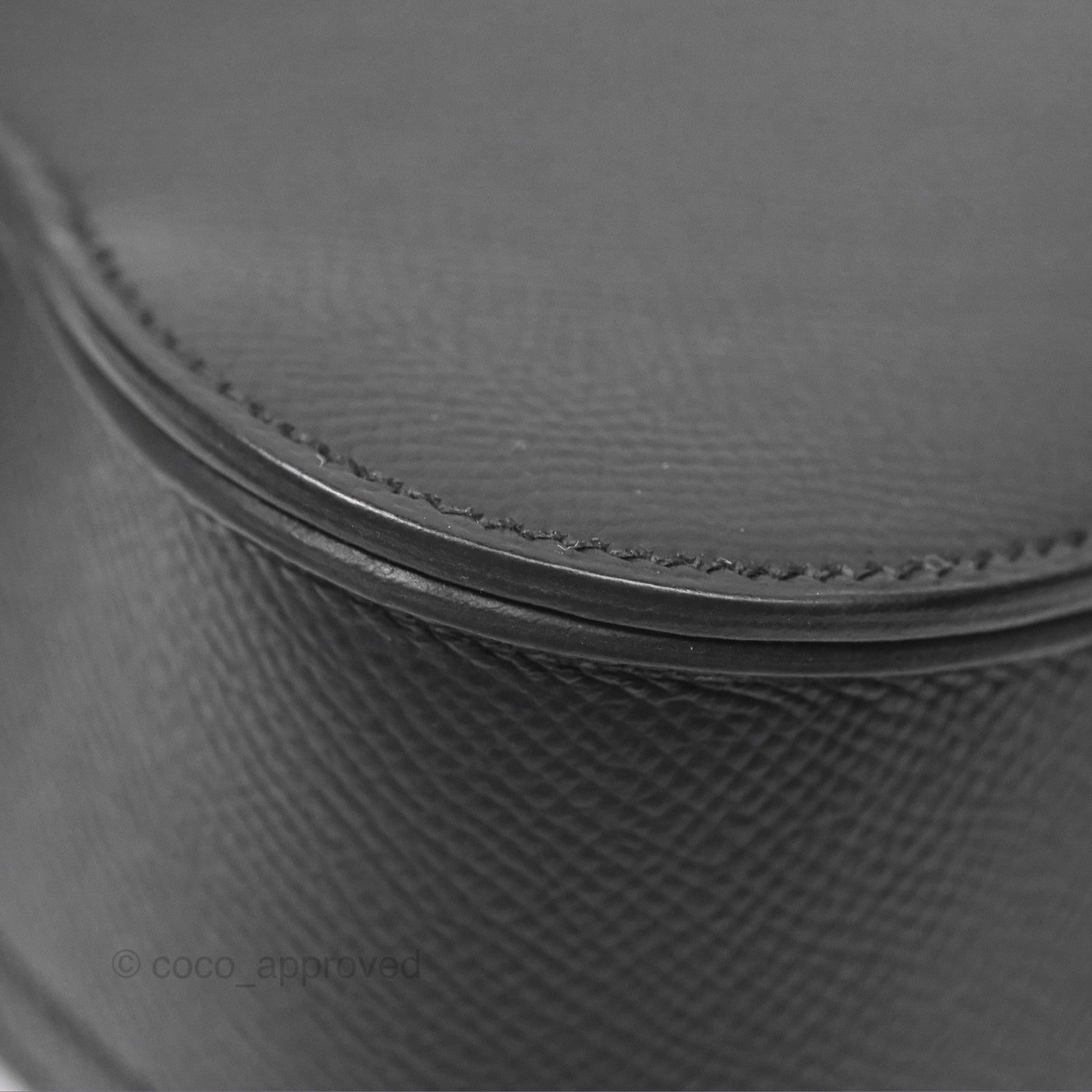Hermès Della Cavalleria Mini Bag Noir 89 Epsom Palladium Hardware