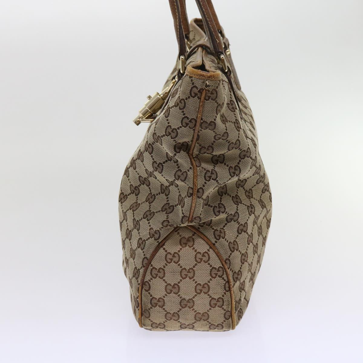 GUCCI GG Canvas Jackie Tote Bag Beige 145818  64460
