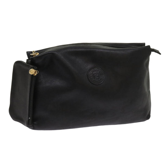 Luxury FendiPouch Leather Black64473