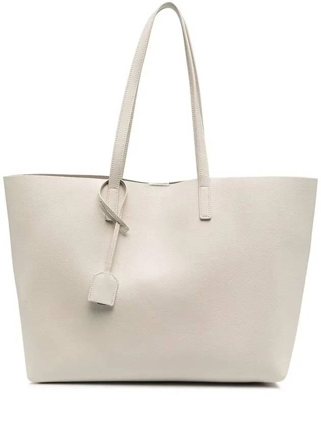 Luxury Saint Laurent East West Shopper Tote Bag Ivory