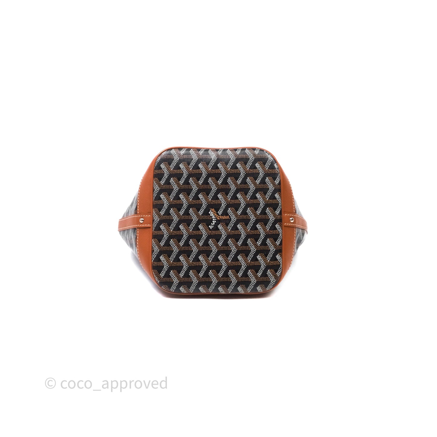 Goyard Petit Flot Bucket Bag Black & Tan Goyardine