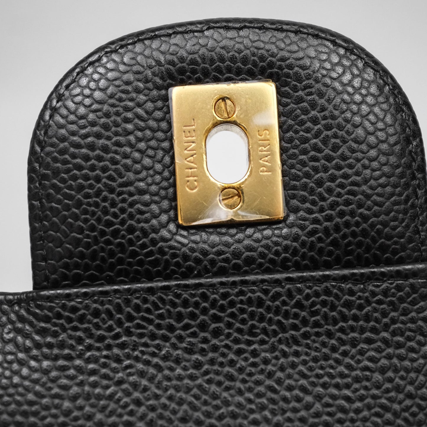 Chanel Jumbo Double Flap Black Caviar Gold Hardware⁣⁣
