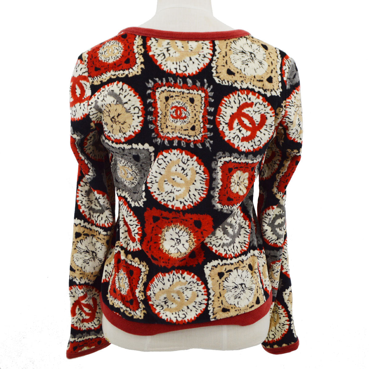 Luxury Chanel 2009 Spring Sports line patchwork print collarless jacket #40