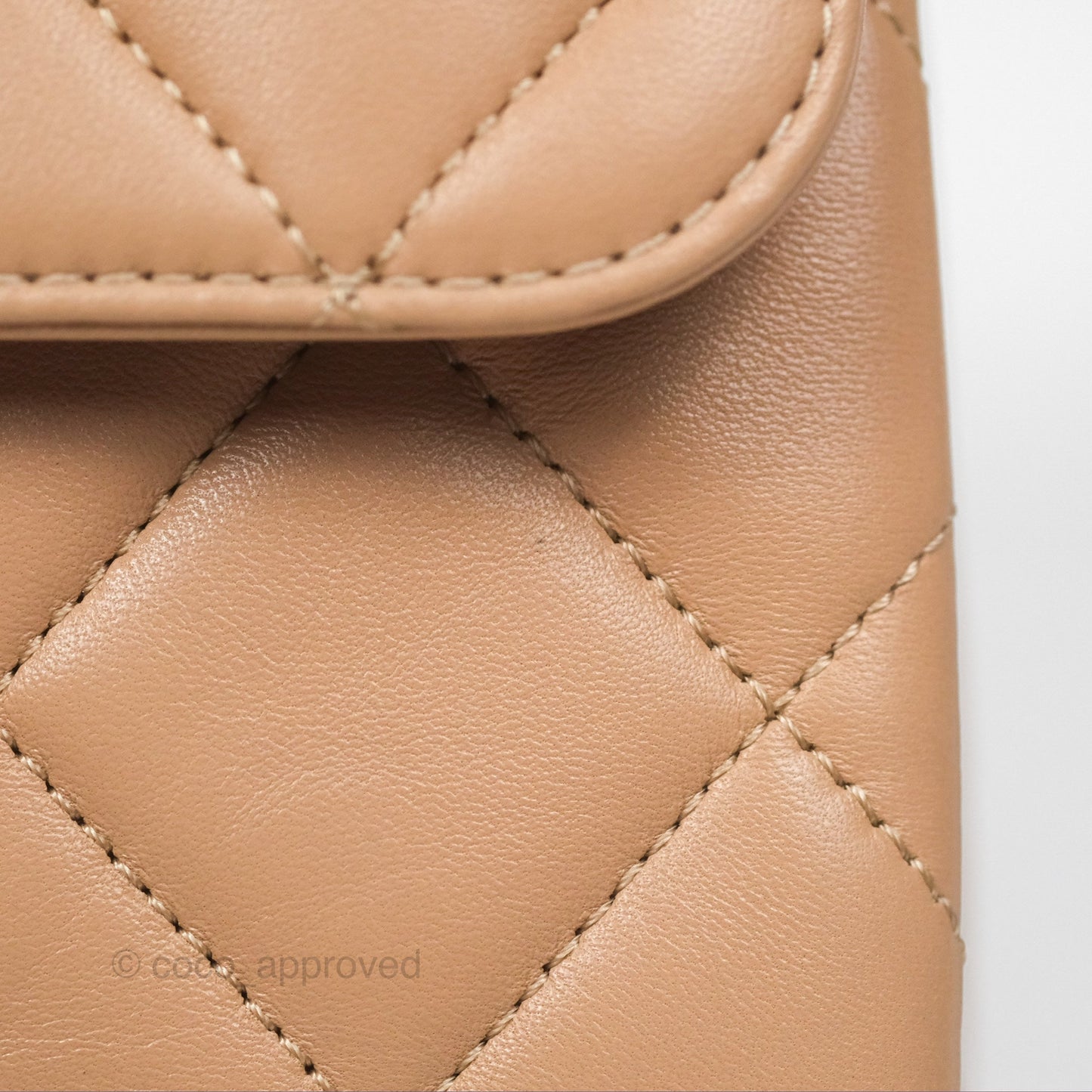Chanel Trendy CC Small Beige Lambskin Gold Hardware 22S