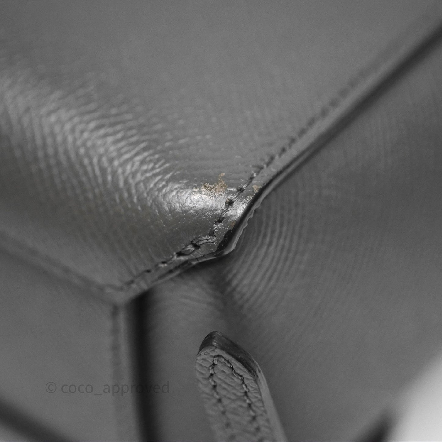 Celine Pico Belt Bag Grey Grained Calfskin Gold Hardware