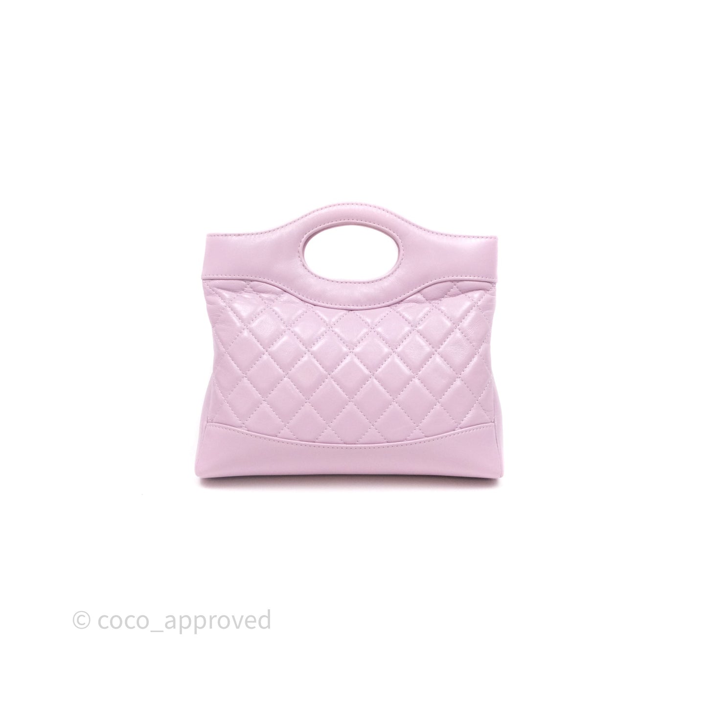 Chanel 31 Mini Lilac Shiny Lambskin Gold Hardware