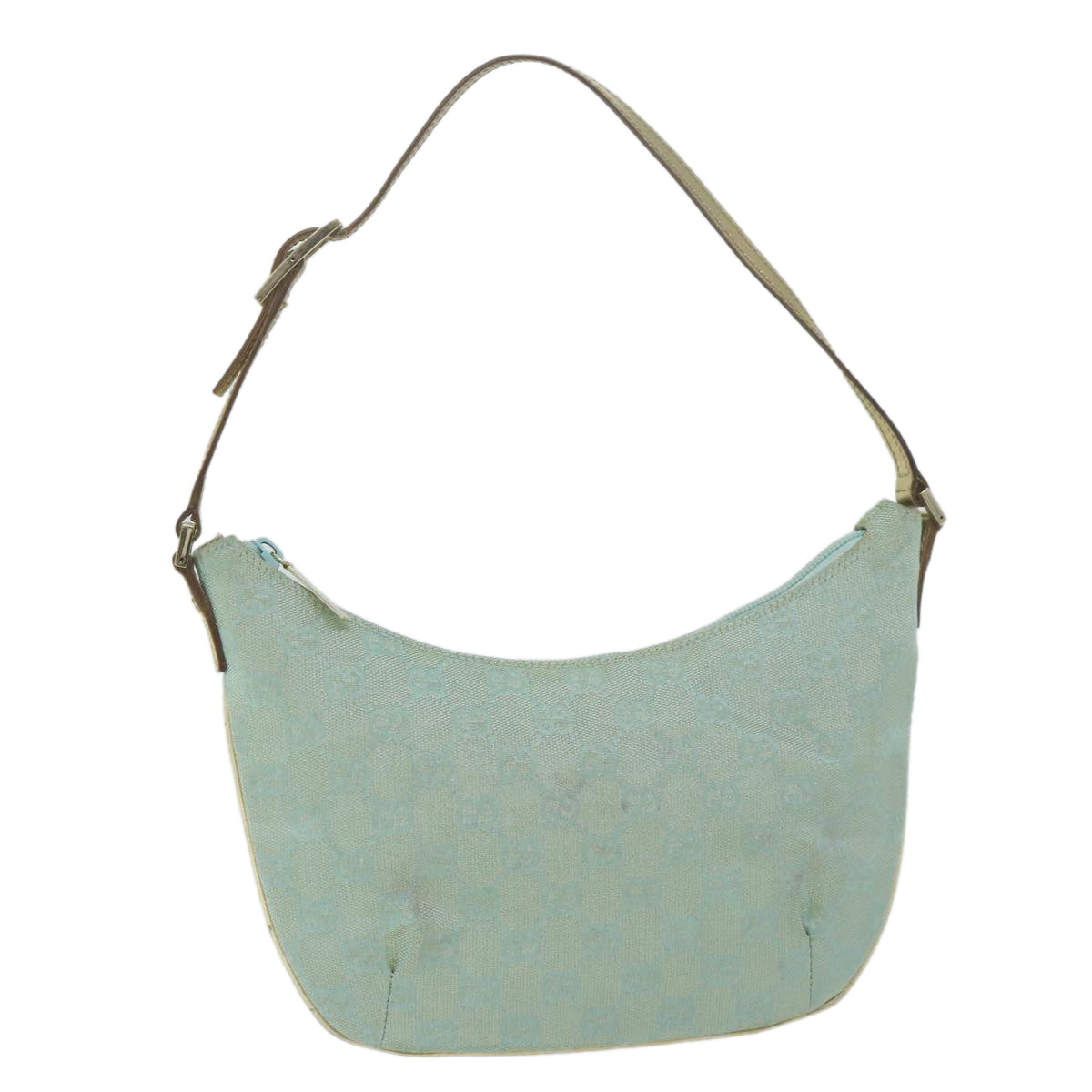 GUCCI GG Canvas Shoulder Bag Light Blue 005 0813  64527