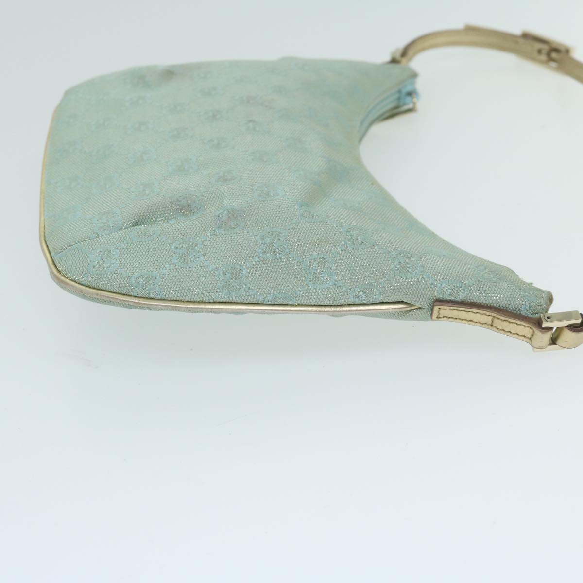 GUCCI GG Canvas Shoulder Bag Light Blue 005 0813  64527