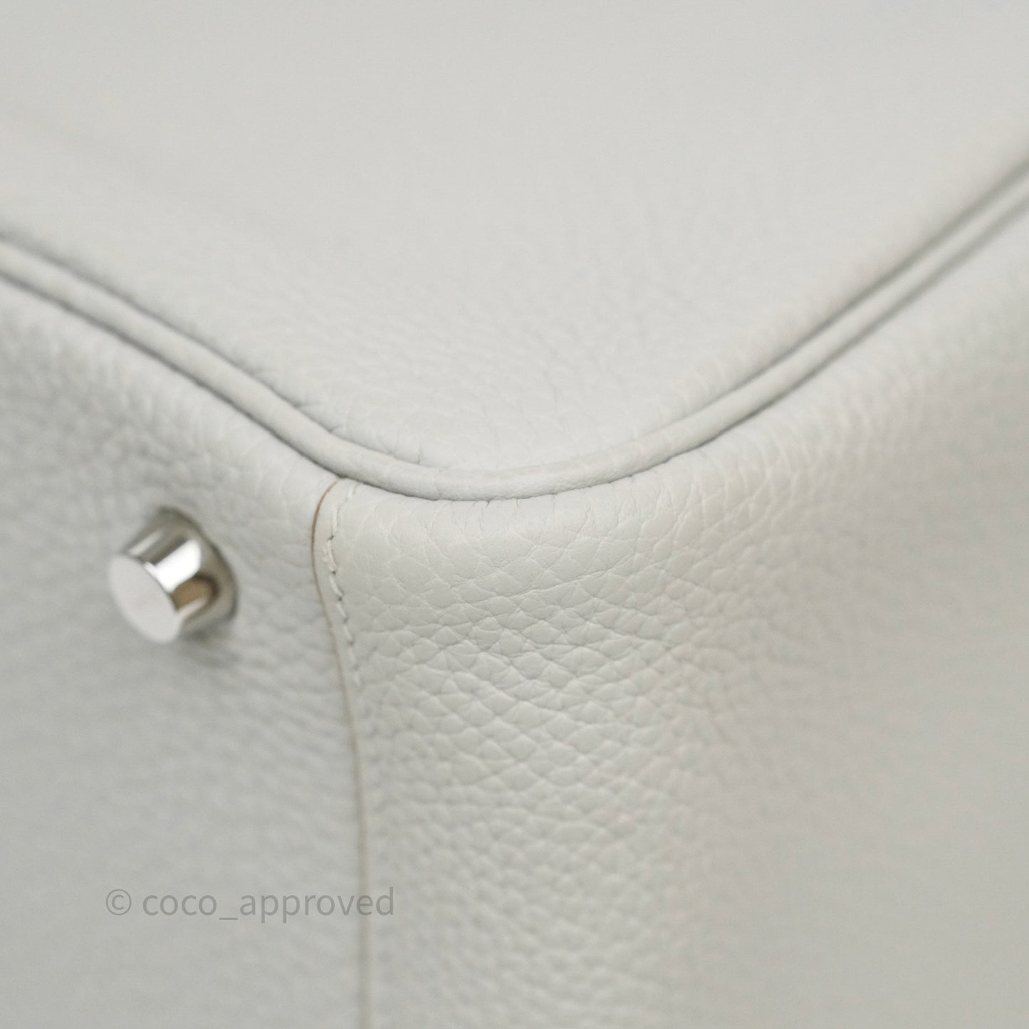 Hermès Lindy 26 Gris Perle 80 Clemence Palladium Hardware