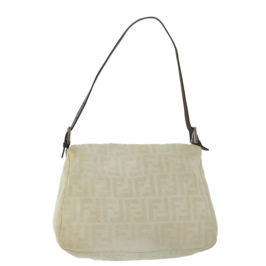 Luxury FendiZucca Canvas Mamma Baguette Shoulder Bag Beige64596