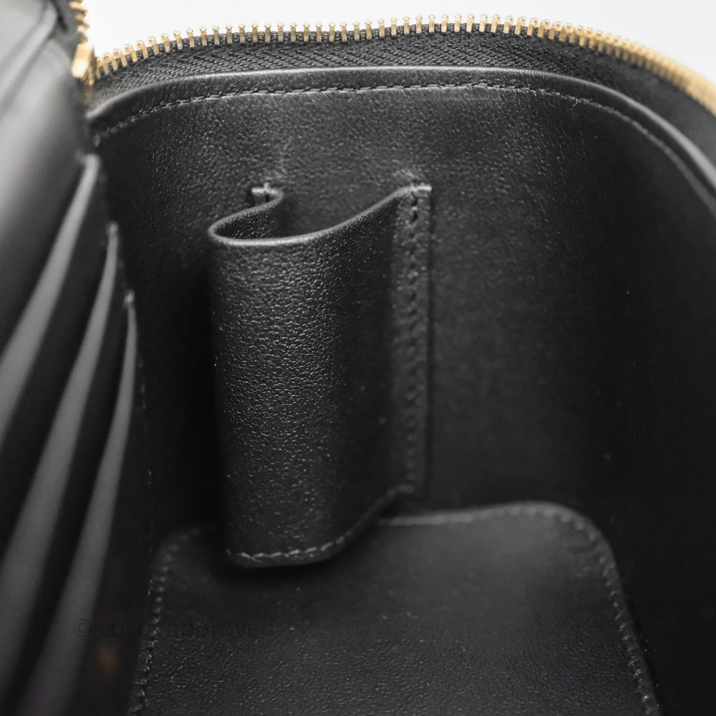Chanel Top Handle Vanity Rectangular Black Lambskin Aged Gold Hardware