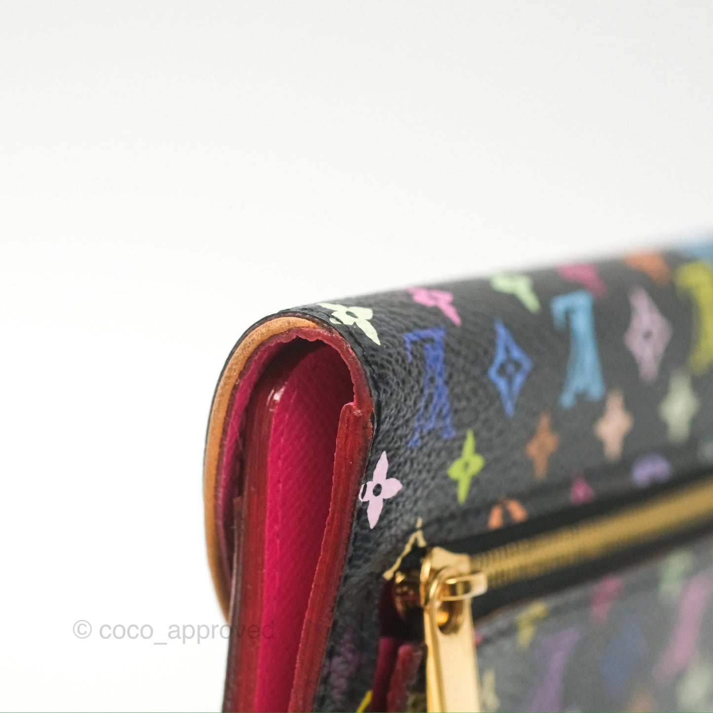 Louis Vuitton Multicolor Monogram Eugenie Wallet Canvas Black