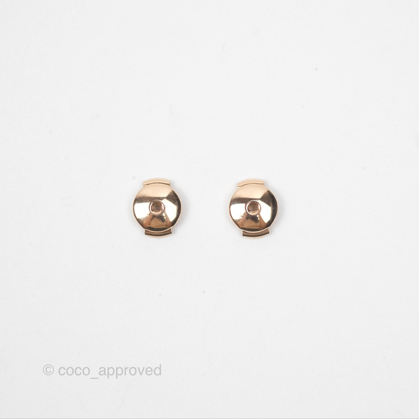 Hermès Ex-Libris Earrings Very Small Model in Rose Gold