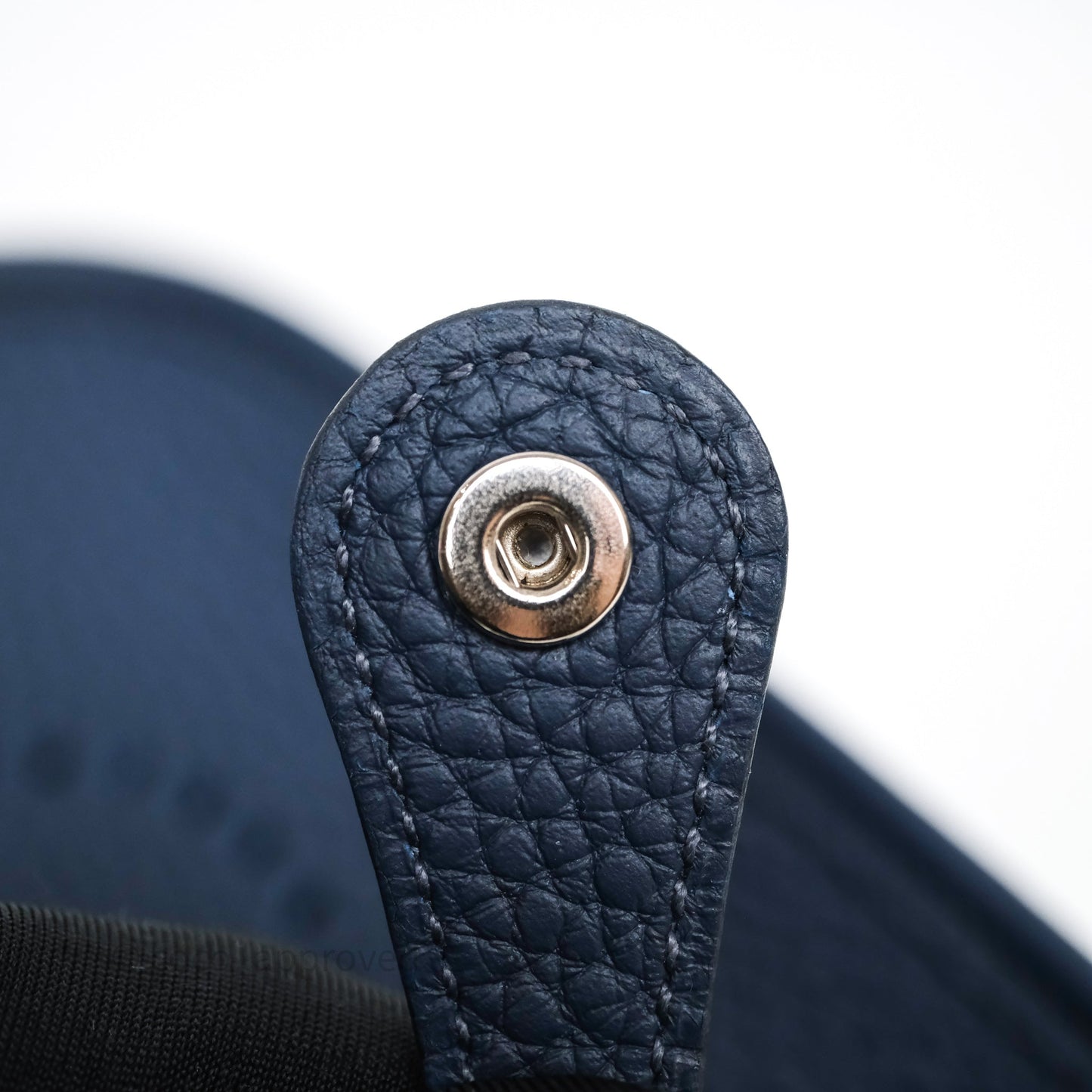 Hermès Mini Evelyne 16 7P Bleu de Prusse Clemence Palladium Hardware