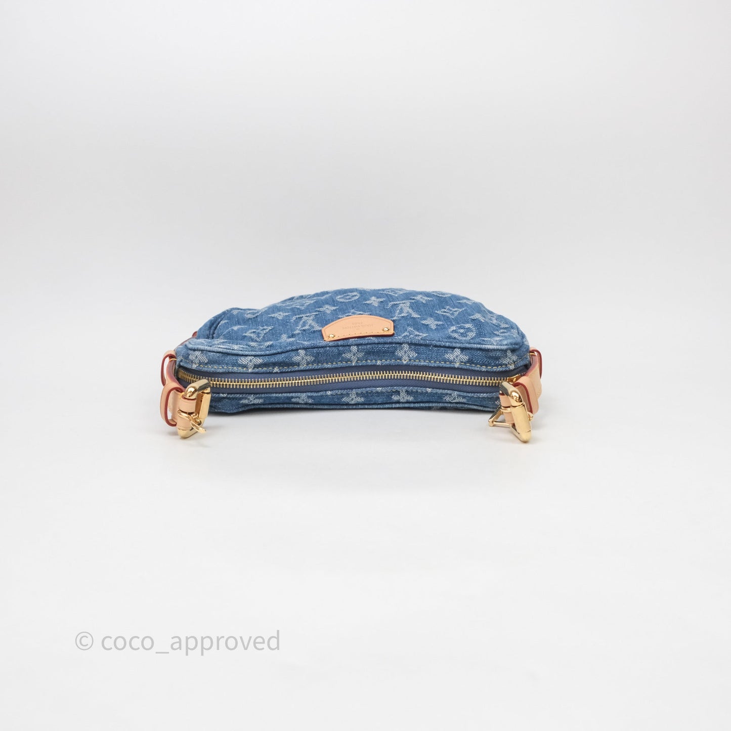 Louis Vuitton Croissant MM Denim Blue Monogram