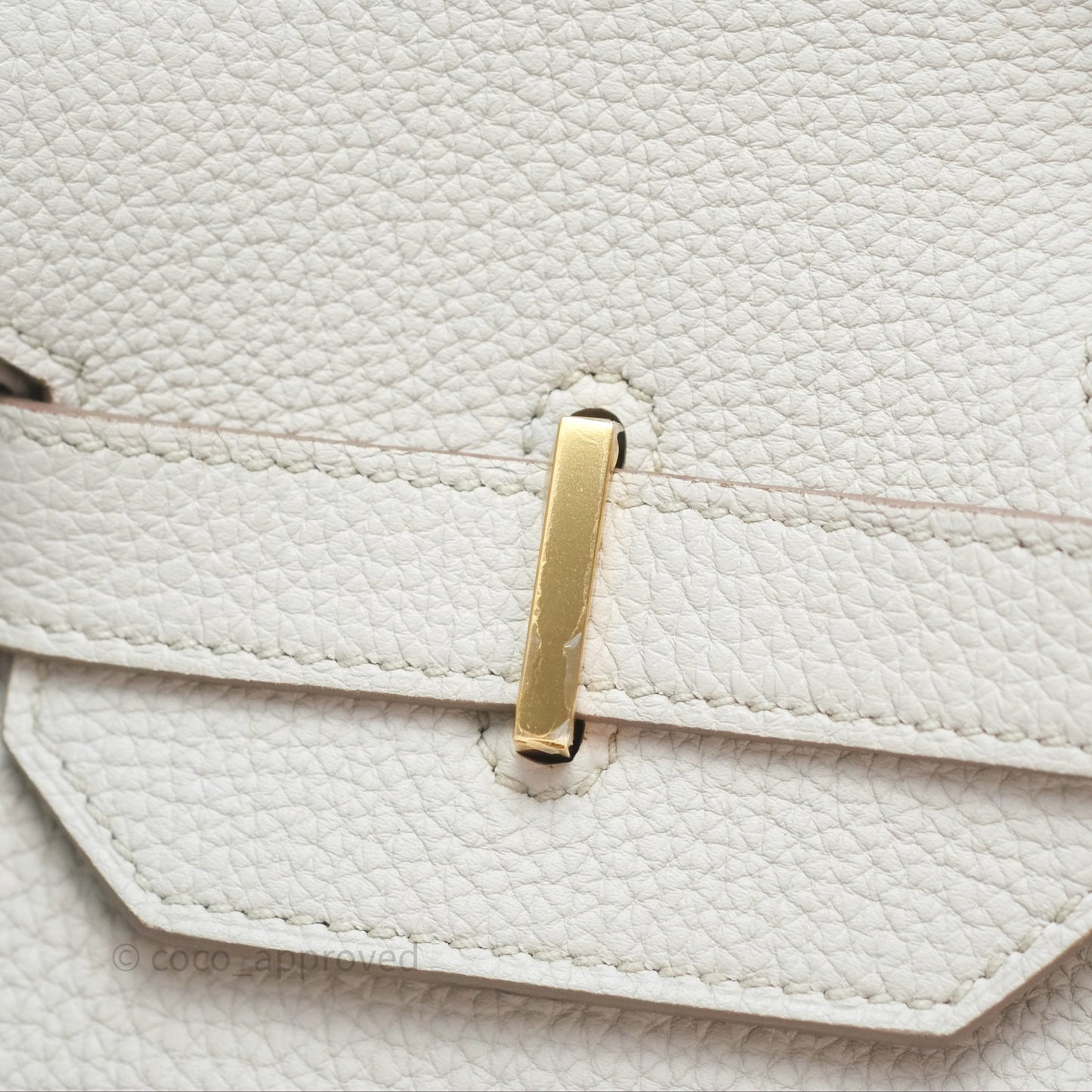 Hermès Retourne Birkin 35 Beton Togo Gold Hardware