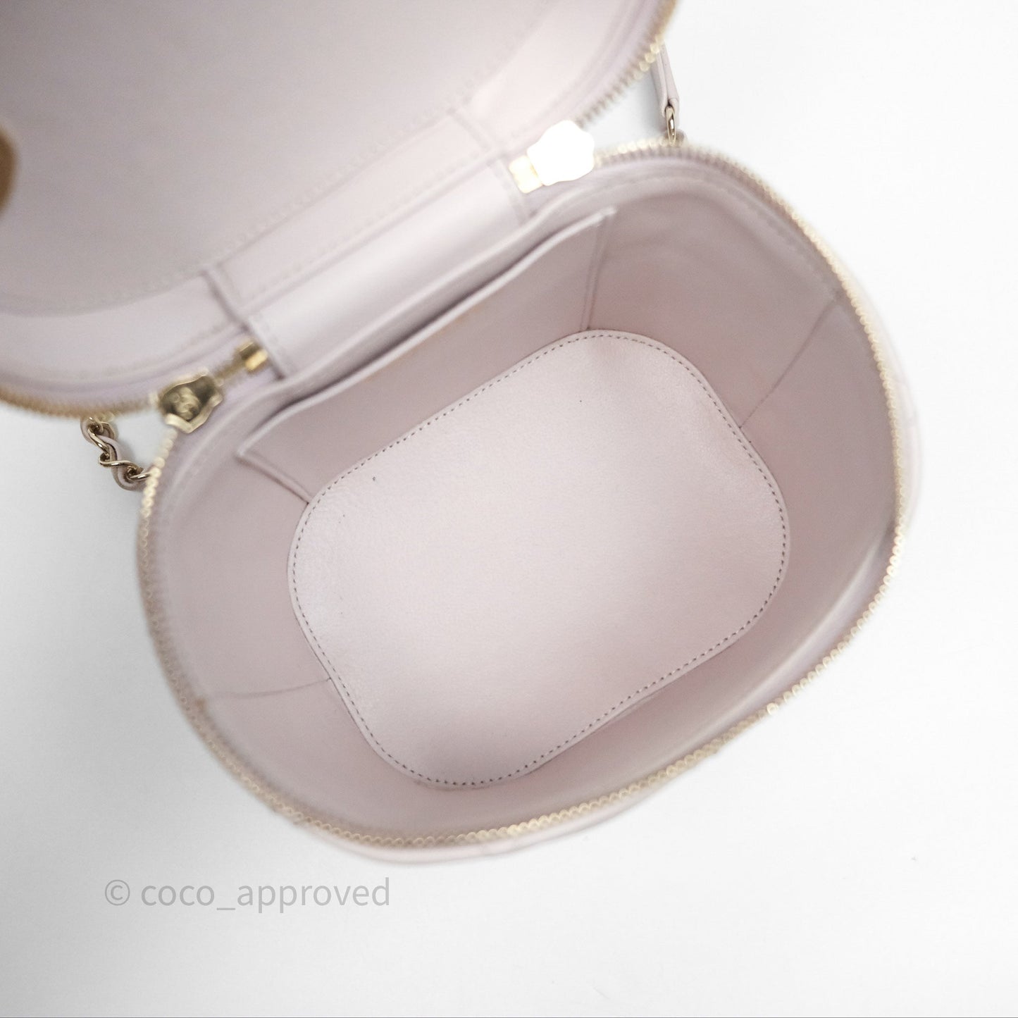 Chanel Trendy CC Vanity Case Lilac Lambskin Gold Hardware