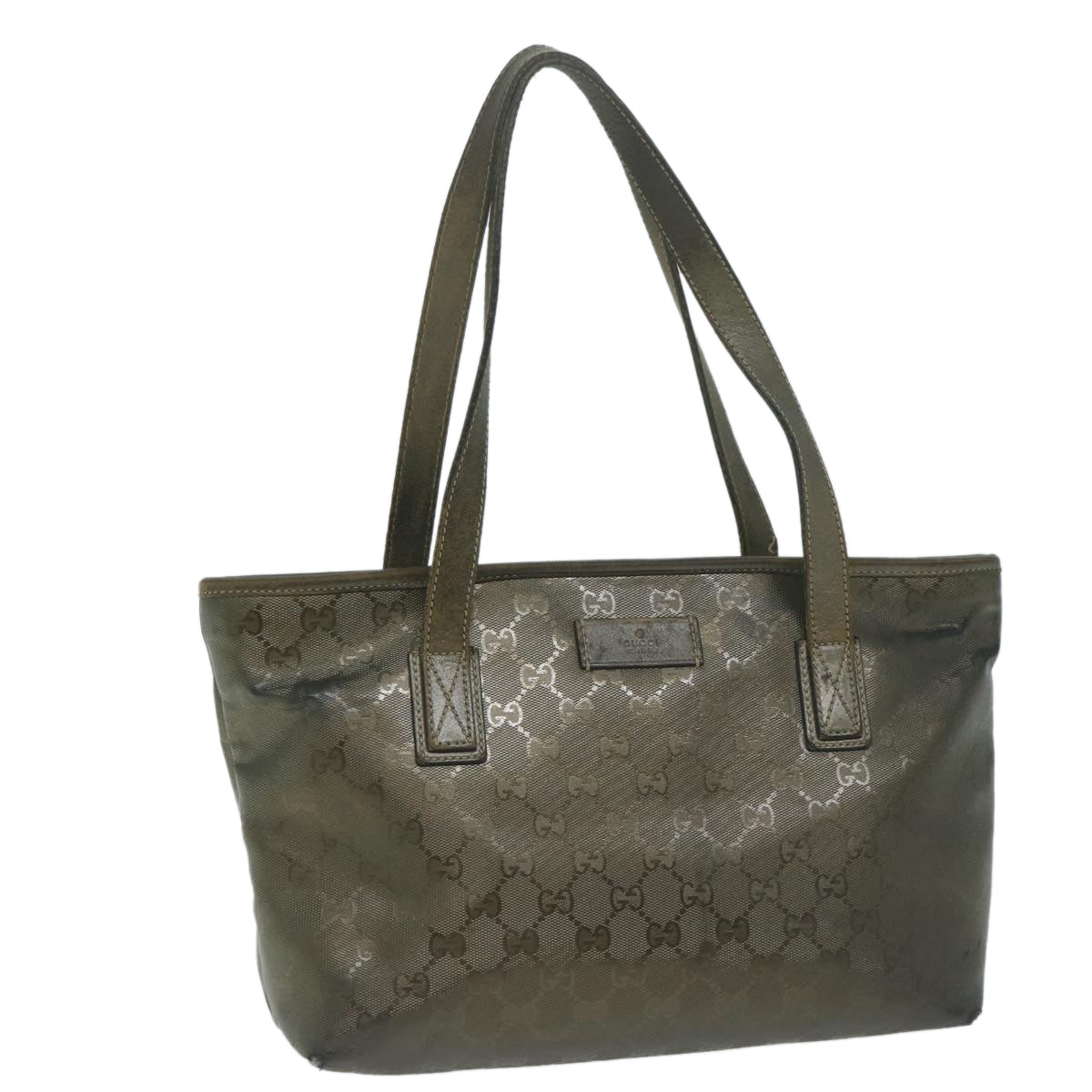 GUCCI GG implementation Tote Bag Khaki 211138  64652