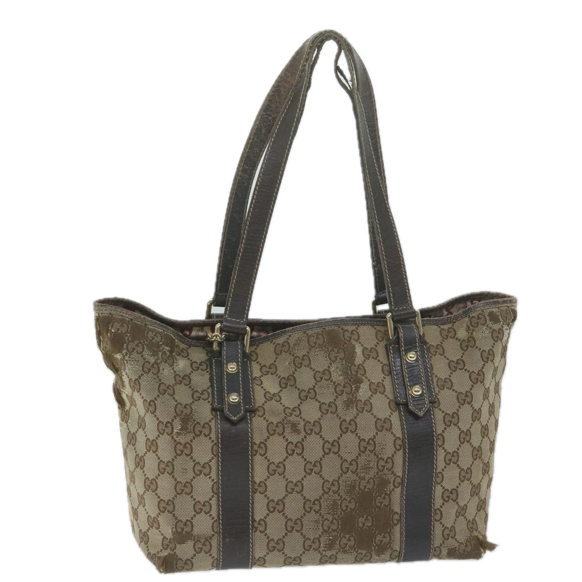 GUCCI GG Canvas Tote Bag Beige 170898  64653
