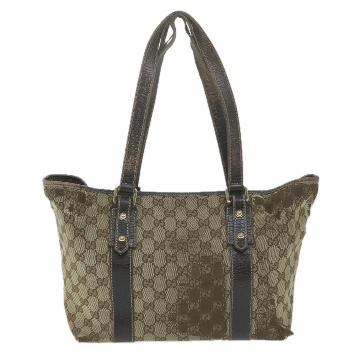 GUCCI GG Canvas Tote Bag Beige 170898  64653