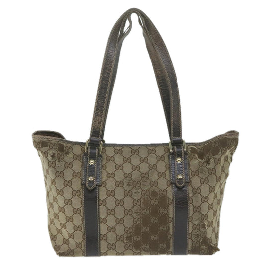 GUCCI GG Canvas Tote Bag Beige 170898  64653