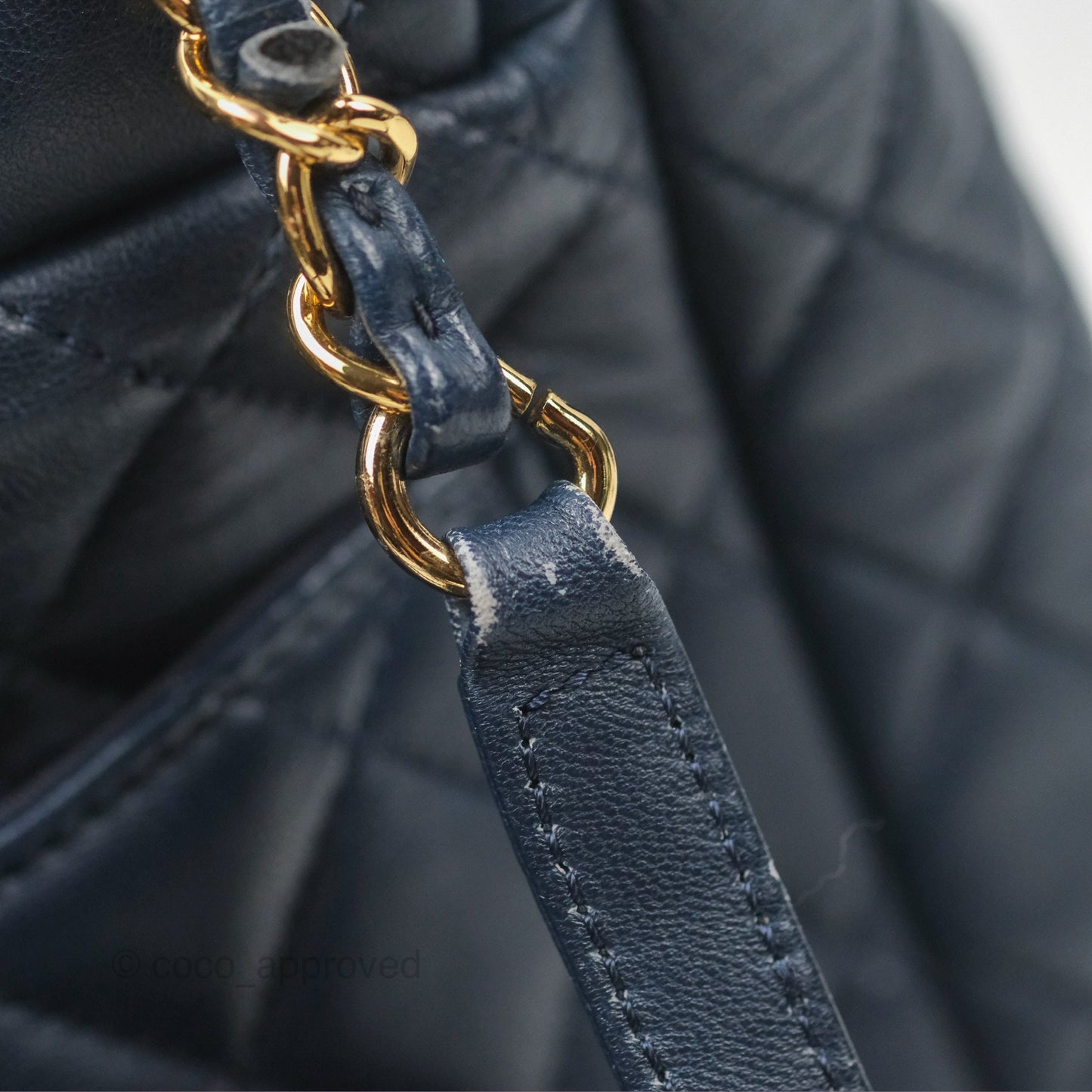 Chanel Mini Navy Calfskin Urban Spirit Backpack ⁣⁣⁣⁣⁣⁣⁣⁣⁣⁣⁣⁣⁣⁣Gold Hardware