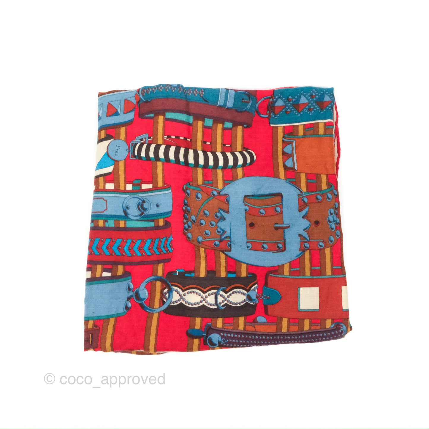 Hermes Collier de Chiens Scarf Shawl 140 Cashmere Silk