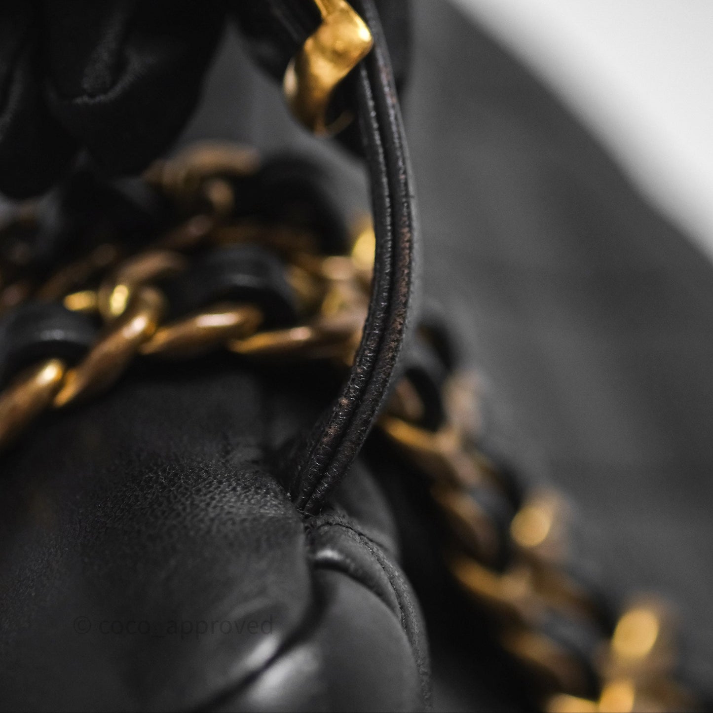 Chanel Vintage CC Duma Backpack Black Lambskin 24K Gold Hardware