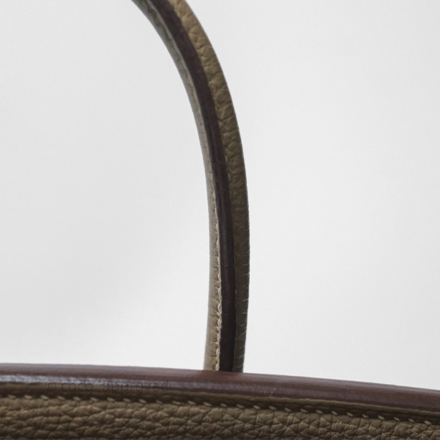 Hermes Birkin 25 Retourne Etoupe 18 Clemence Palladium Hardware