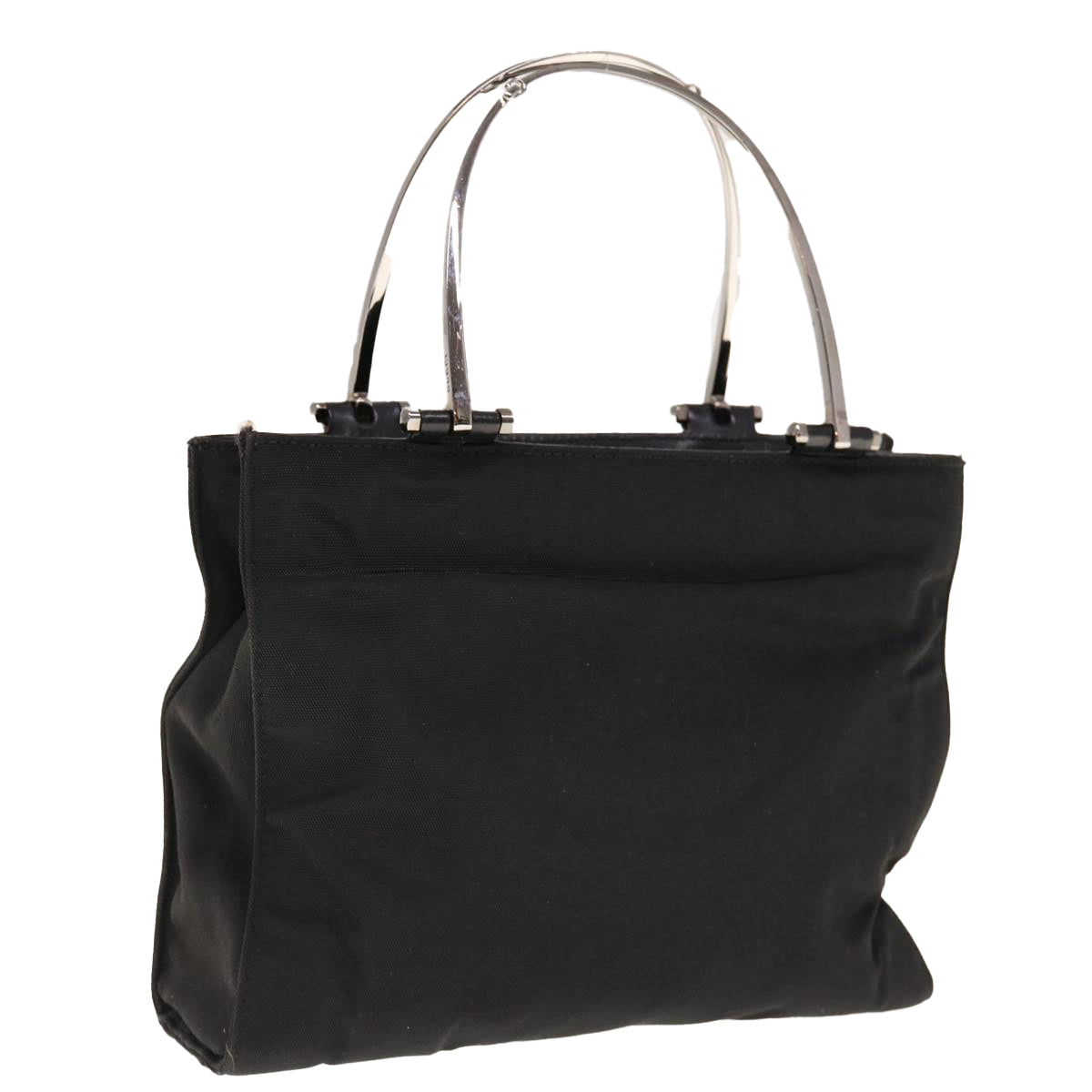 GUCCI Hand Bag Nylon Black  64731
