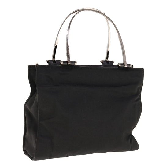 GUCCI Hand Bag Nylon Black  64731