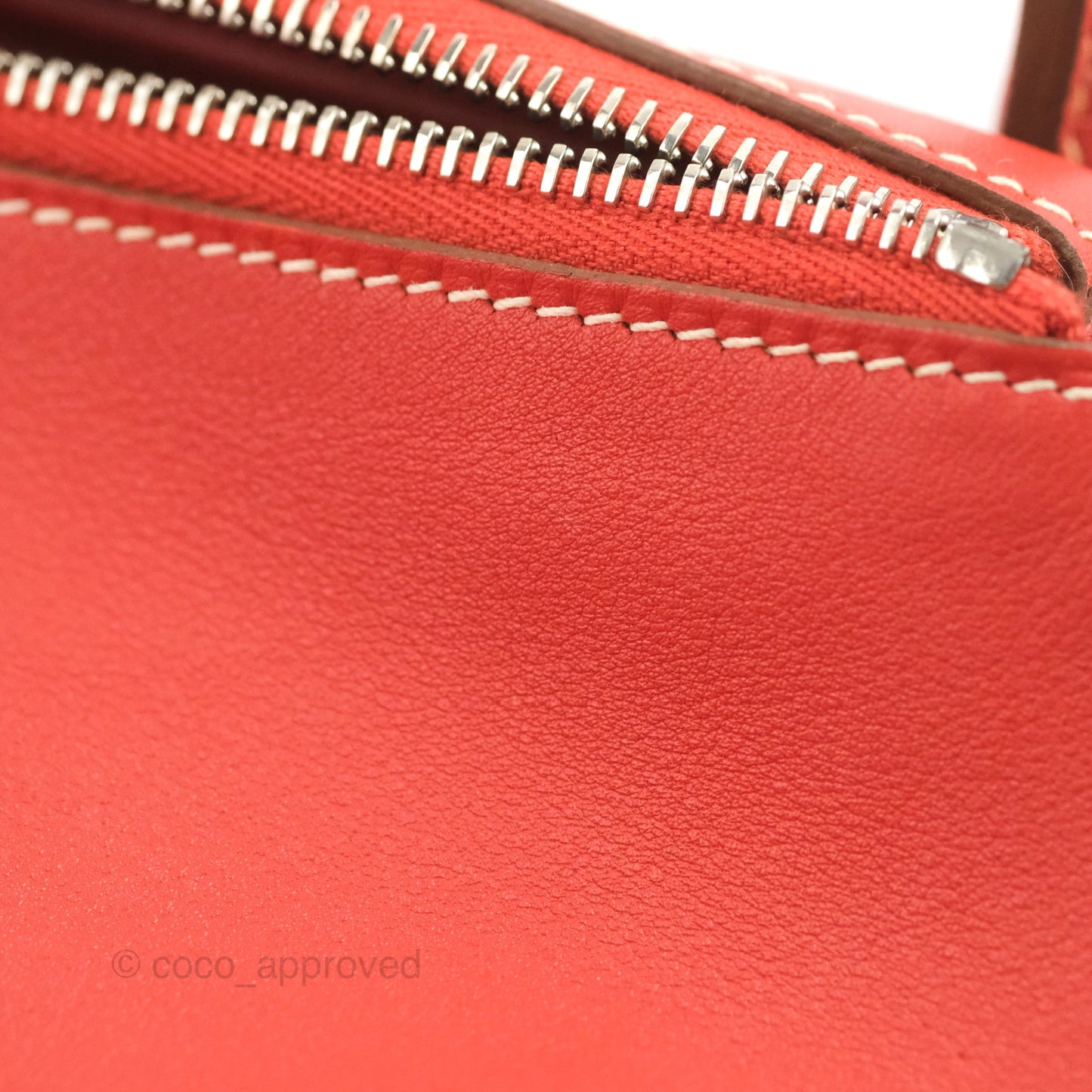 Hermès Lindy 30 Sanguine 9M Swift Palladium Hardware