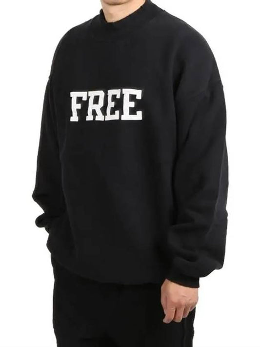 Luxury Balenciaga WoMen's Free Embroidery Distressed Sweatshirt Black