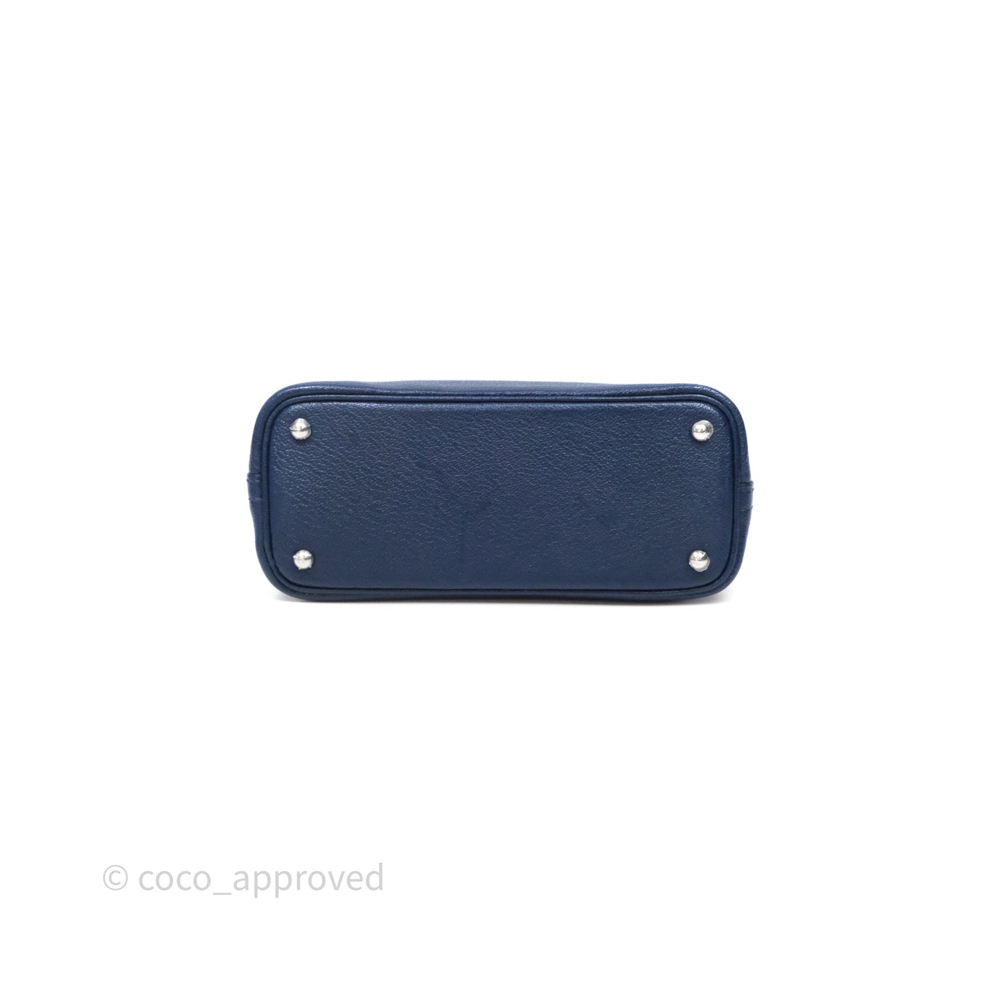 Hermès Bolide Mini 1923 Bleu Chèvre Mysore Palladium Hardware