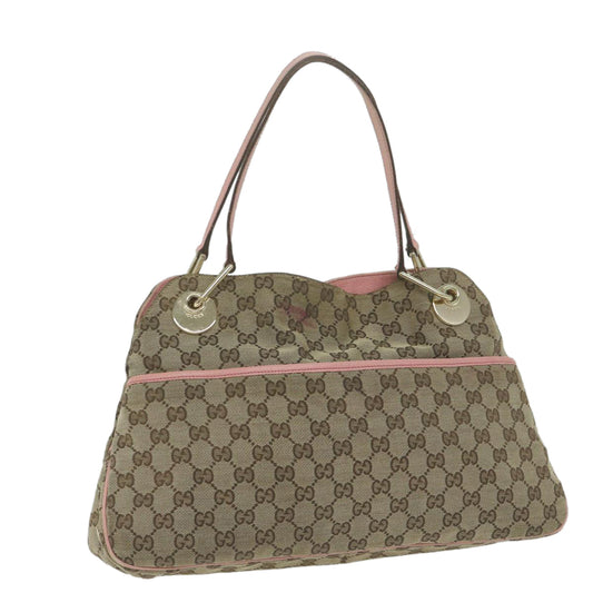GUCCI GG Canvas Tote Bag Beige 121023  64767