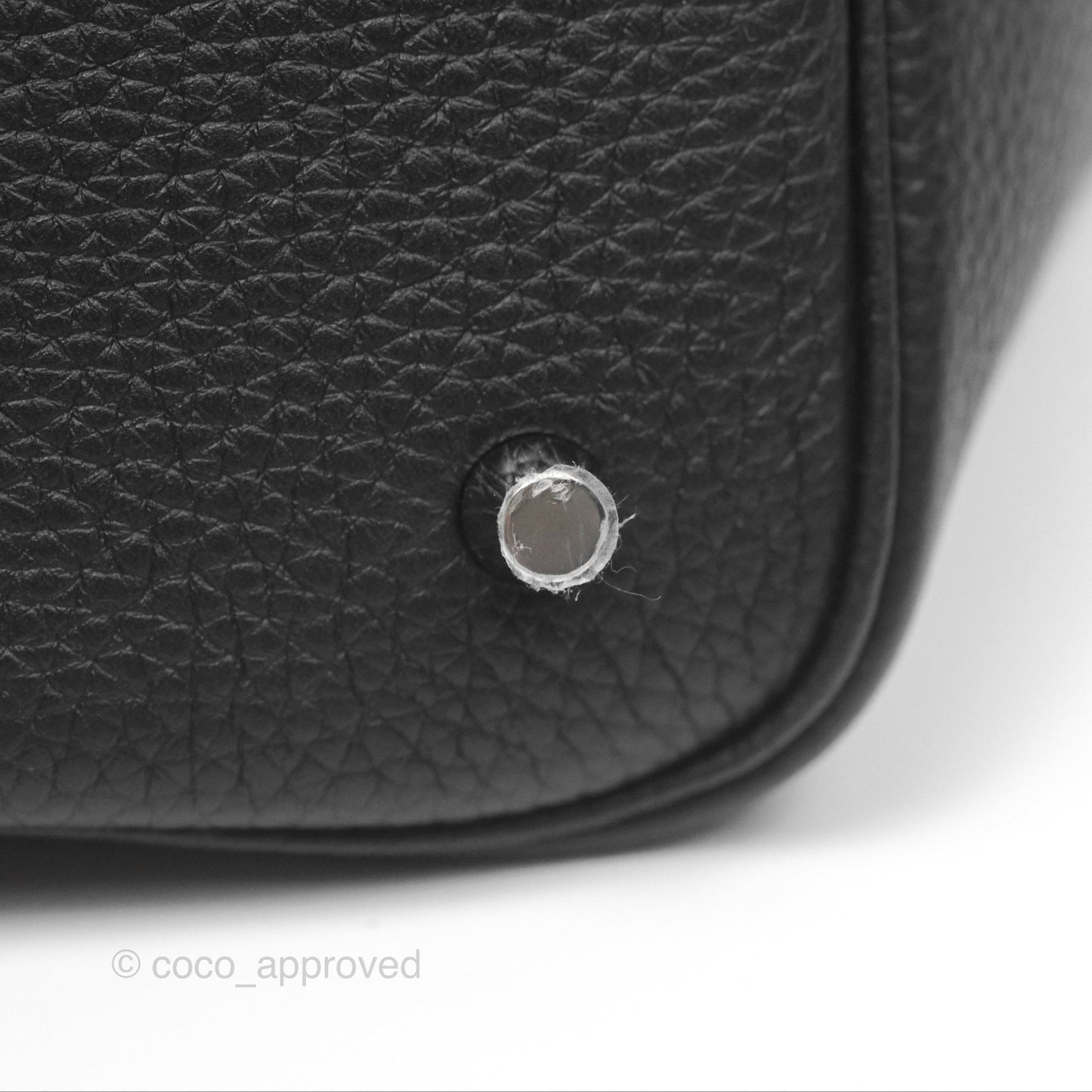 Hermès Picotin 22 Stitch Black Clemence Palladium Hardware