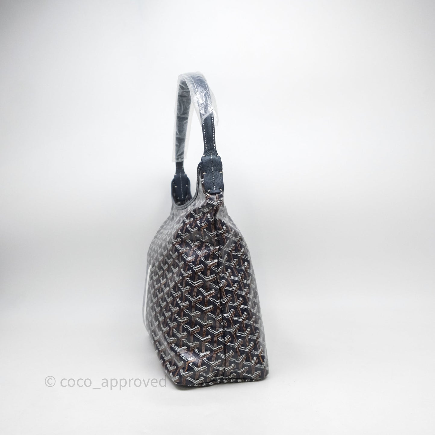 Goyard Bohème Hobo Bag Navy Goyardine Canvas