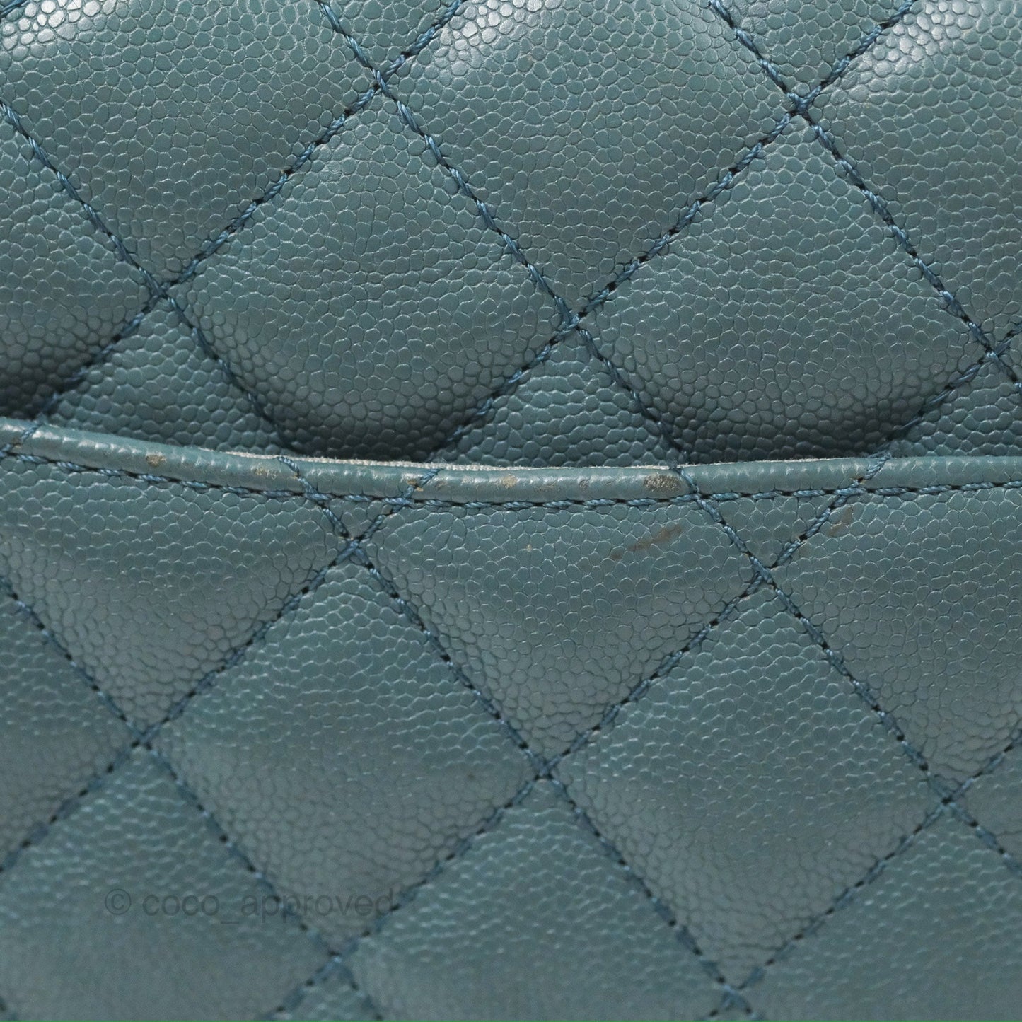 Chanel Quilted Small Urban Companion Flap Bag Blue Caviar Silver Hardware