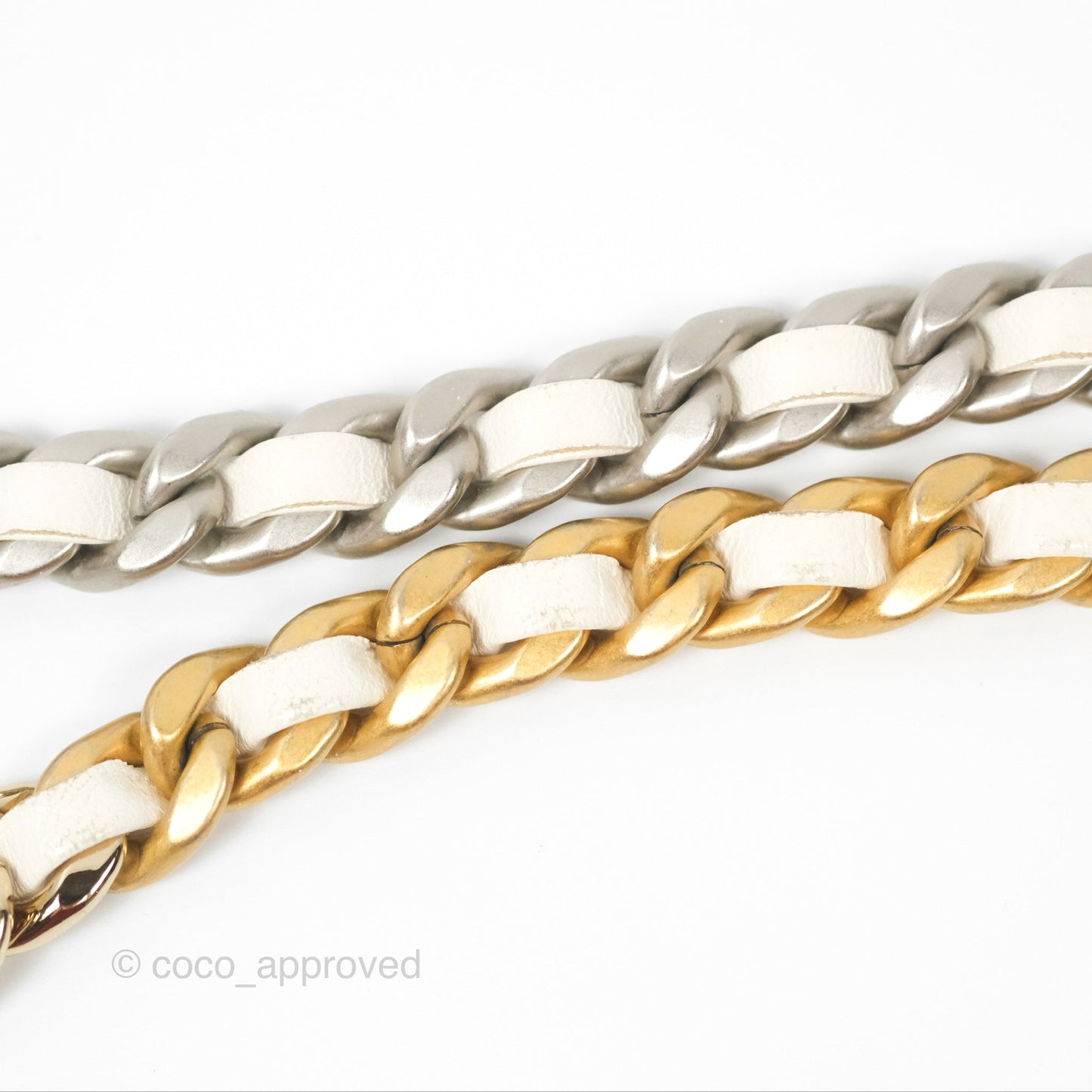 Chanel 19 Wallet on Chain WOC White Mixed Hardware