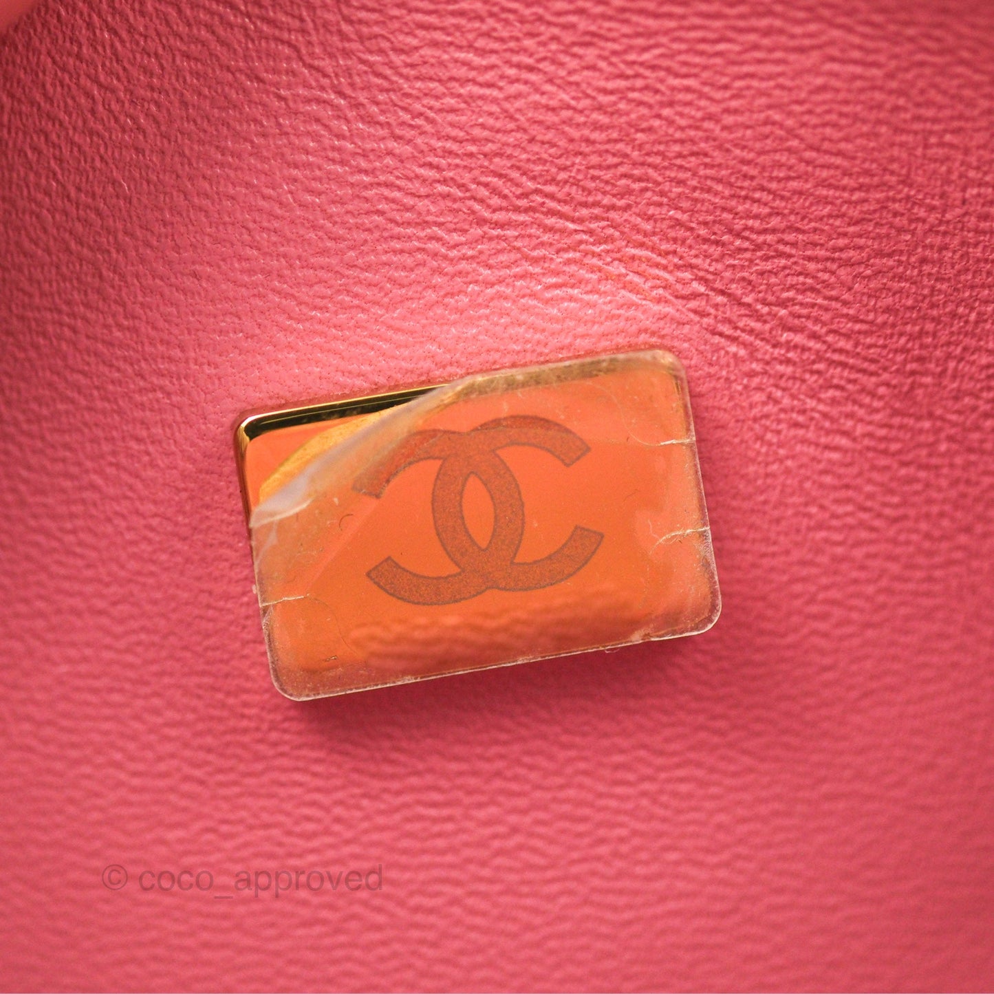 Chanel Classic M/L Medium Flap Quilted Pink Cloudy Pearly Goatskin Gold Hardware 23S