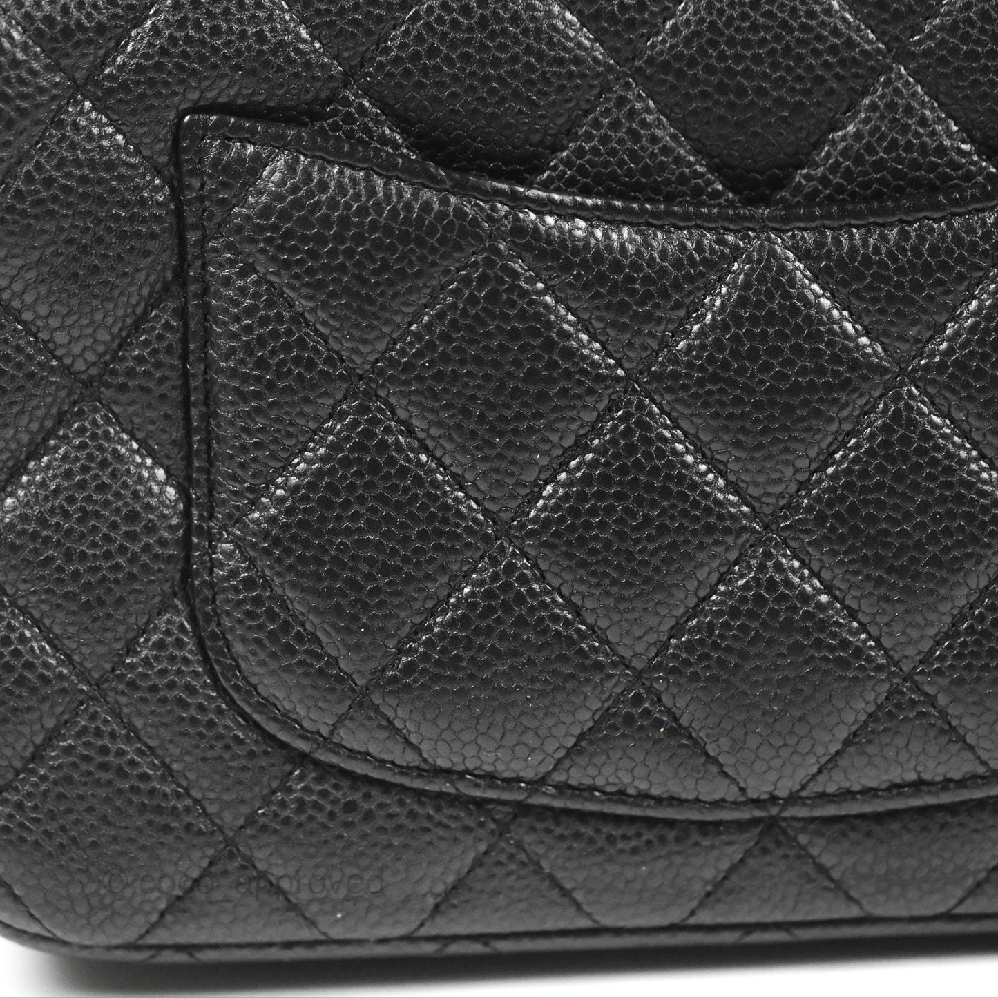 Chanel Quilted Mini Rectangular Flap Black Caviar Silver Hardware