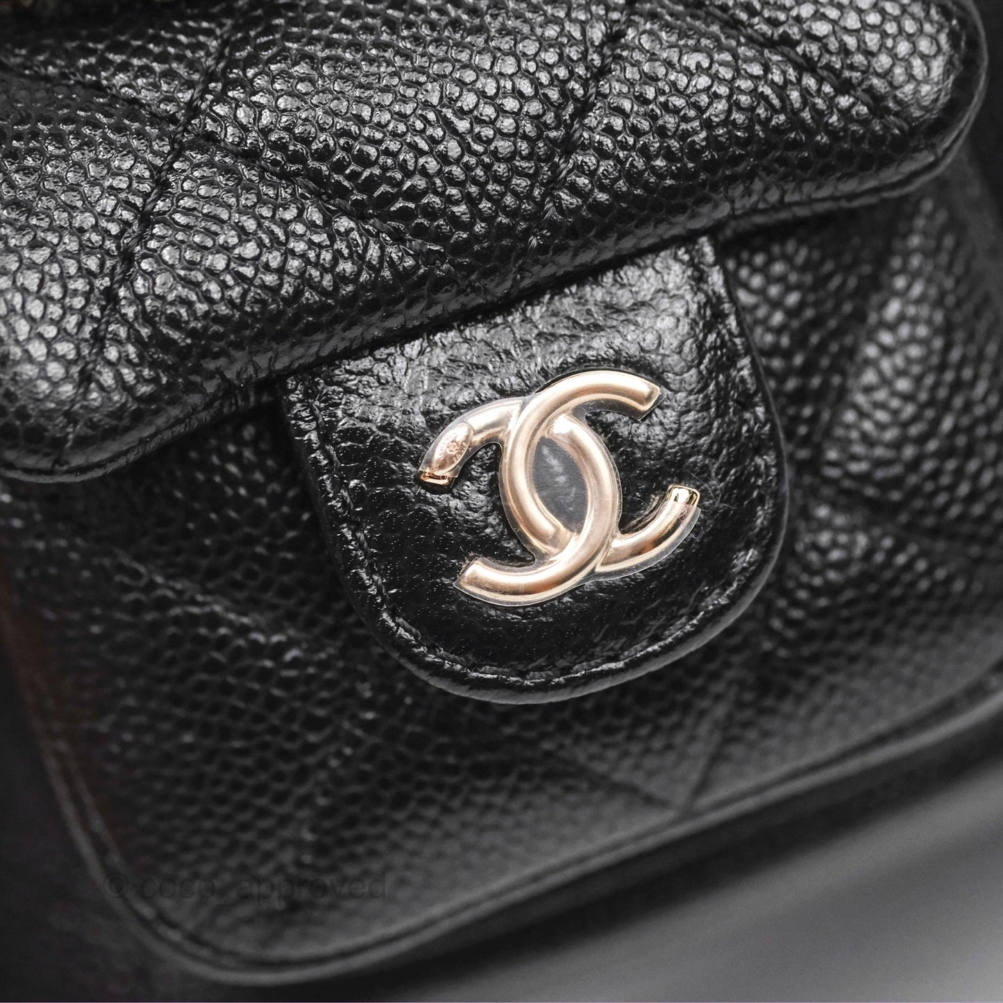 Chanel Duma Backpack Small Black Caviar Gold Hardware