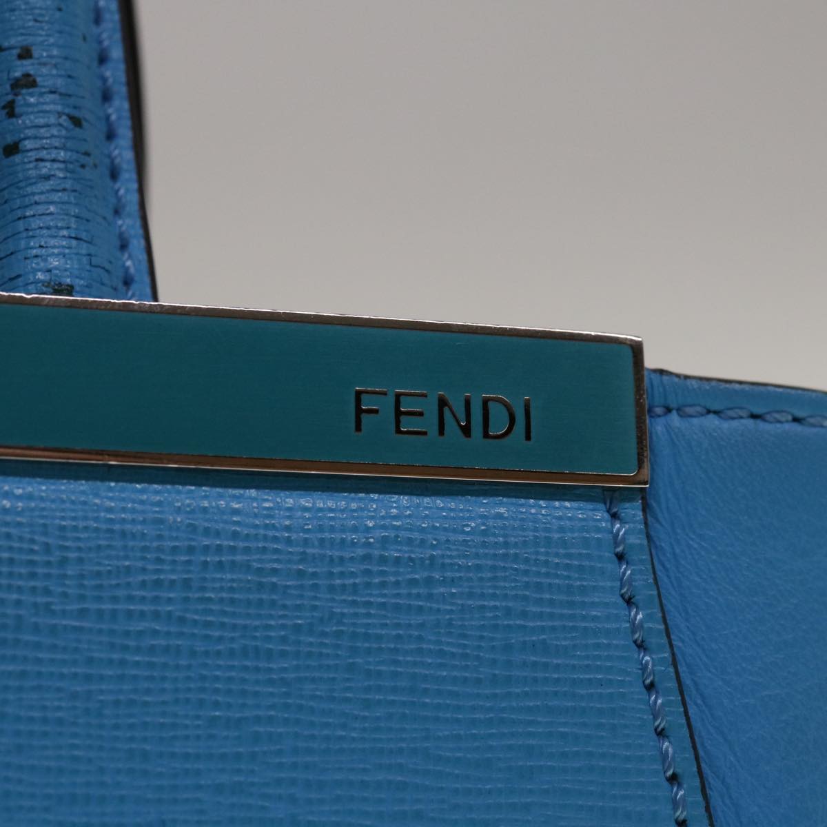 Luxury FendiPetite To Jules Hand Bag Leather 2way Light Blue64810