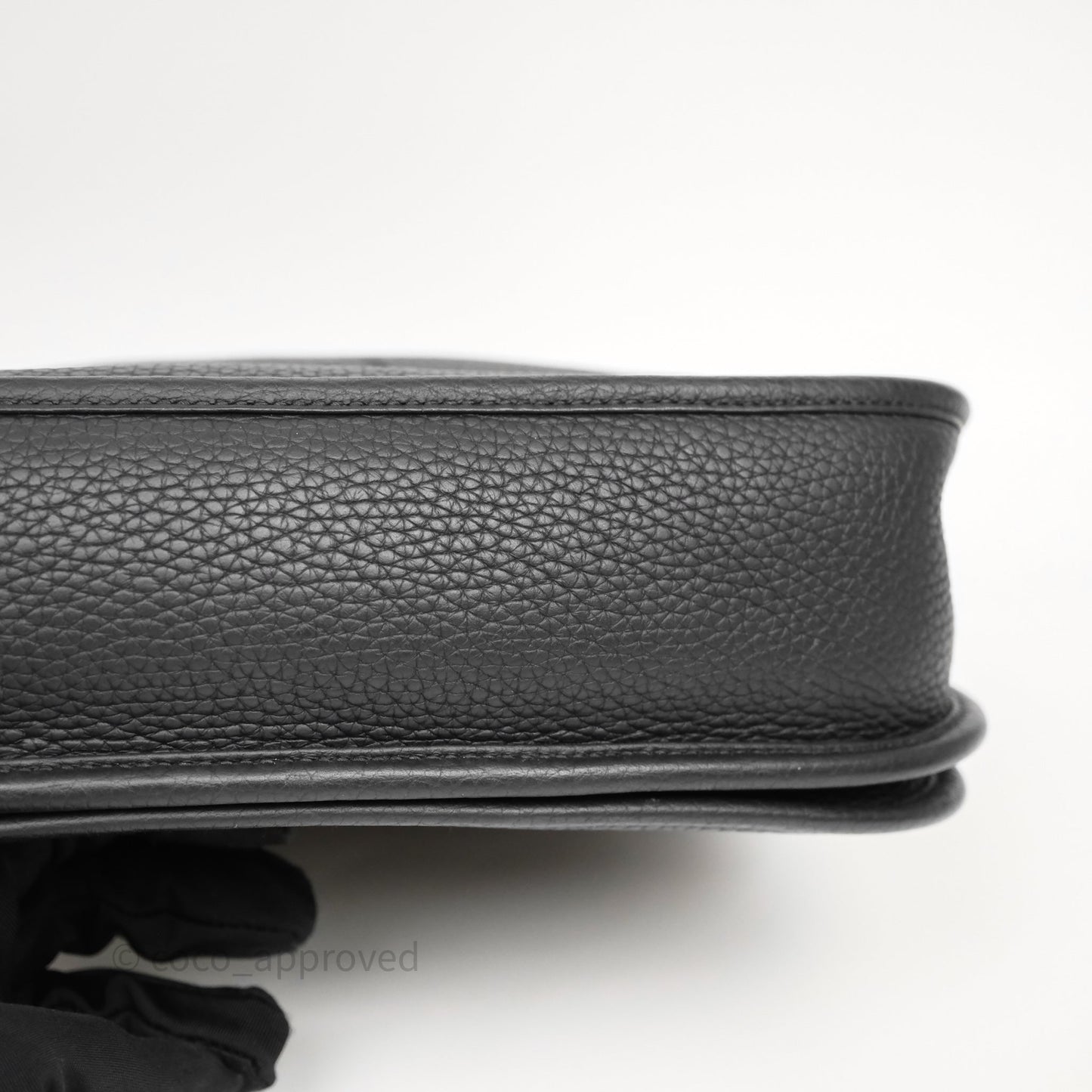 Hermes Evelyne III 29 Black Clemence Gold Hardware