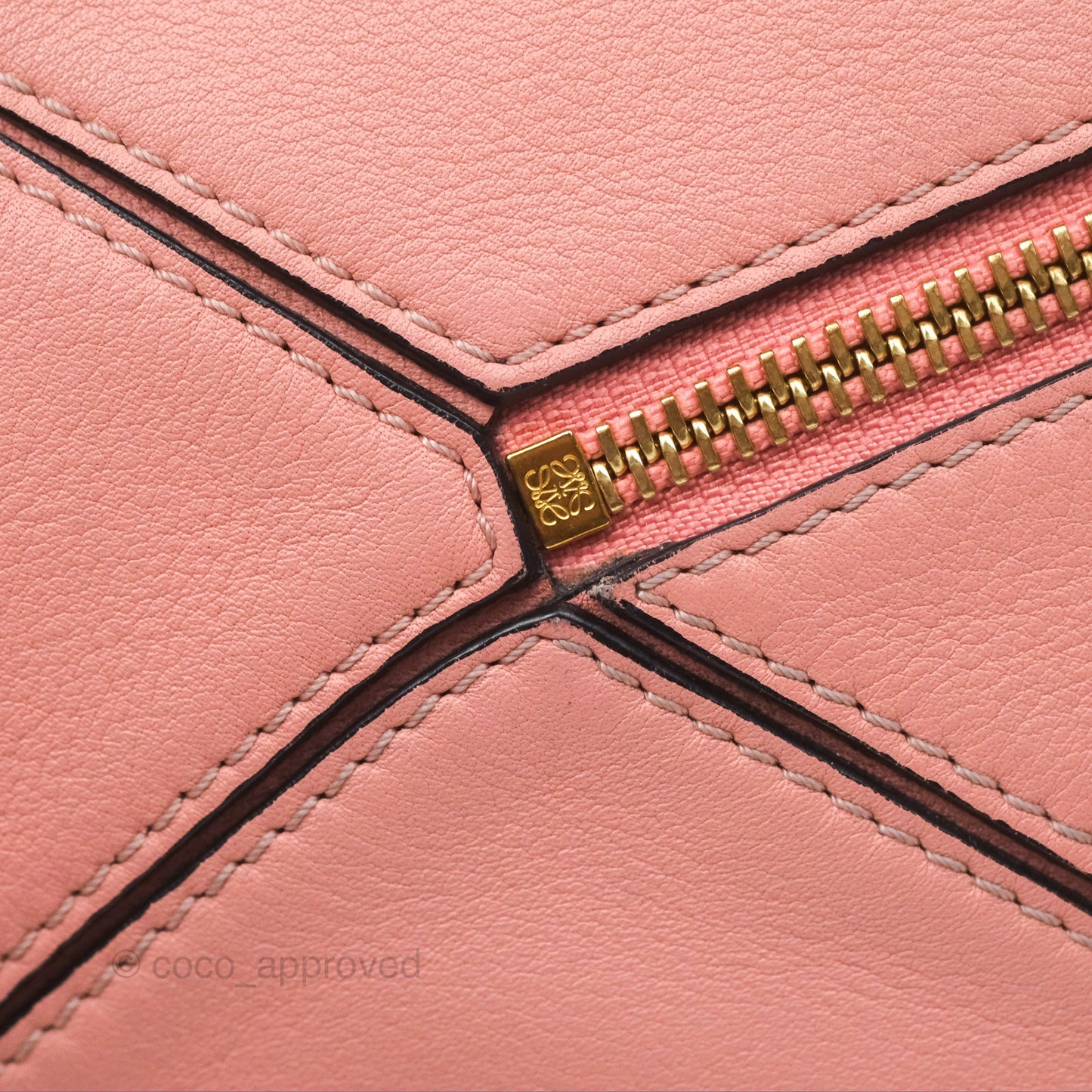 Loewe Small Puzzle Bag Pink Calfskin